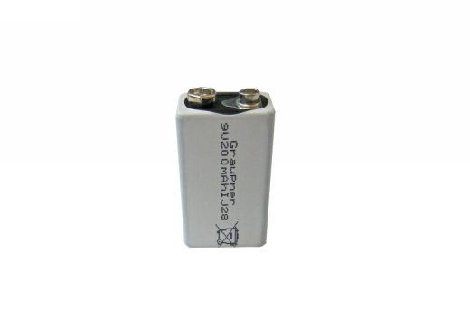 9 Volt NiMH Akku Bl.7NH-200 typ. 180mAh Graupner 98861