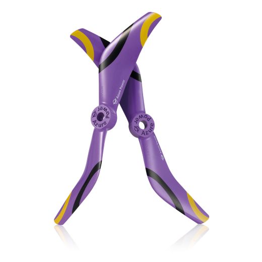 RACE 2-BLATT 5050 PROPELLER VIOLETT 10X CW + 10X CCW 5MM BOHRUNG PC/GFK Robbe 50500216