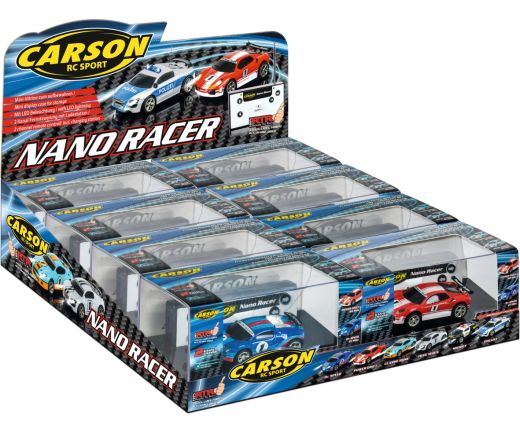 Nano Racer 8er Display 4-fach sortiert Carson 709020 500709020DIS