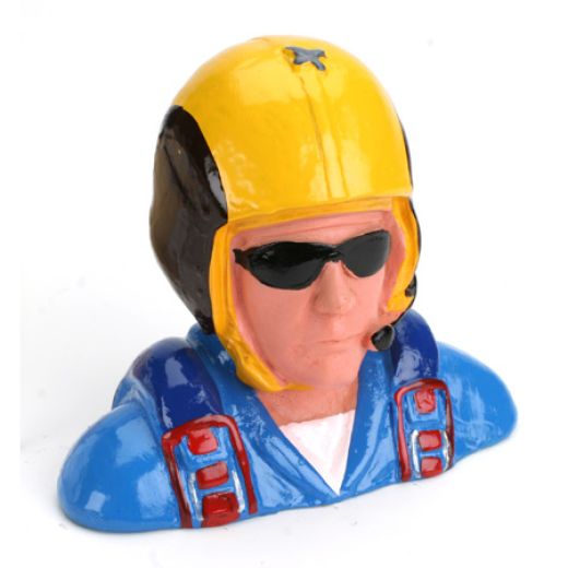 Hangar 9 1/4 Pilot, Zivil Aerobatik Helm m. Mikro u. S-Brille Horizon HAN9124