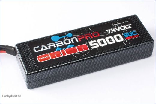 Carbon Pro 5000mAh 90C 7.4V Deans Team Orion ORI14040