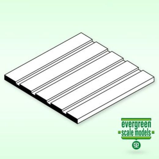 CarSiding Sheet 1x150x300mm 0.9 Platz EVERGREEN 4037