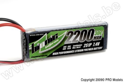 BIONIC FLIGHT 30C 2200MAH 2S1P 7,4V BFS30-2200-0201