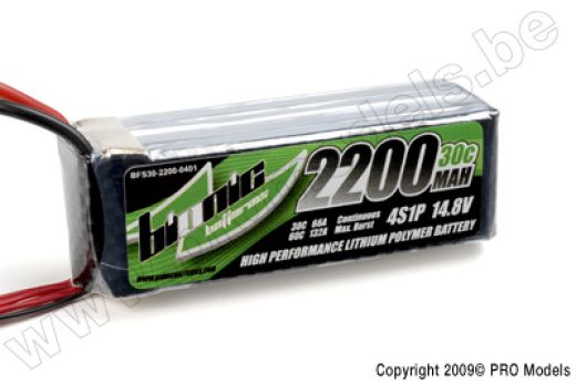 BIONIC FLIGHT 30C 2200MAH 4S1P 14,8V BFS30-2200-0401