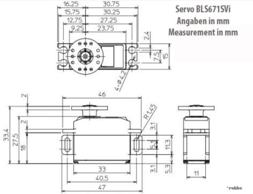 Servo BLS671SVi Futaba F1814 1-F1814