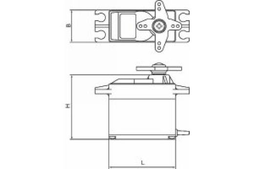 Servo digital DES 261 BB 11 mm Graupner 7903