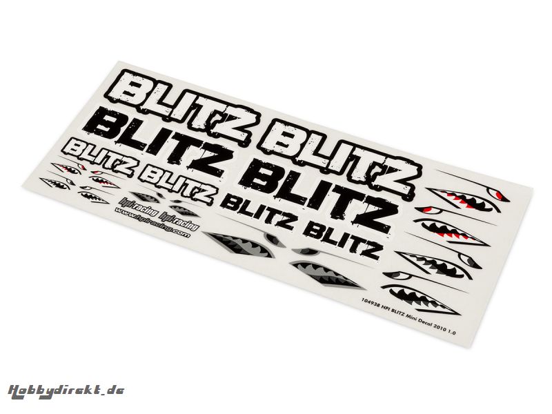 HPI Blitz Mini Decal hpi racing H104938