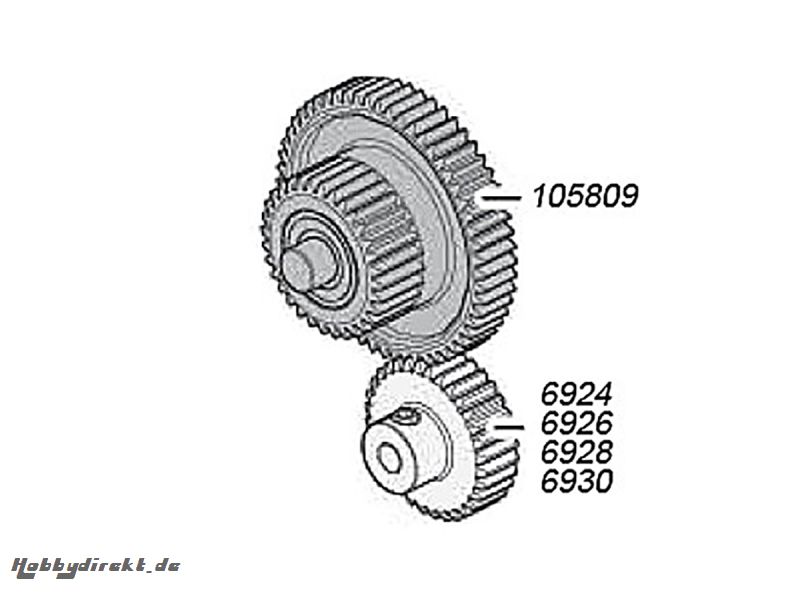 Getriebezahnrad 32Z-60Z (Savage XS) HPI 105809