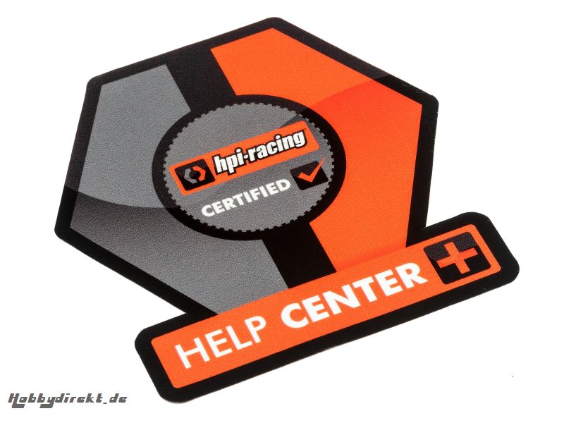 HPI Help Center Fenster-Aufkleber hpi racing H115769