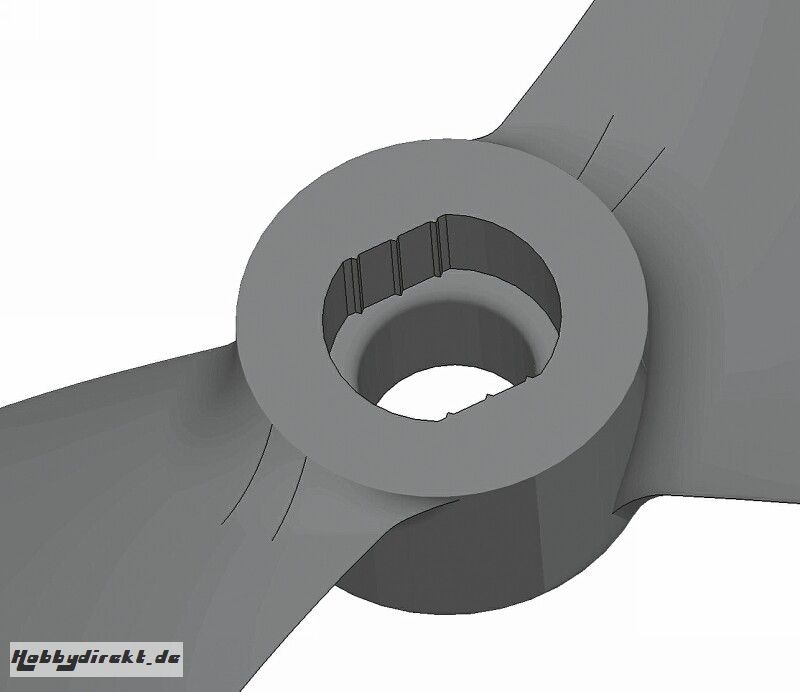 Luftschraube 3D-PROP6x3 Zoll 5/8 mm gegelb 2 Paar Graupner 2947.6X3