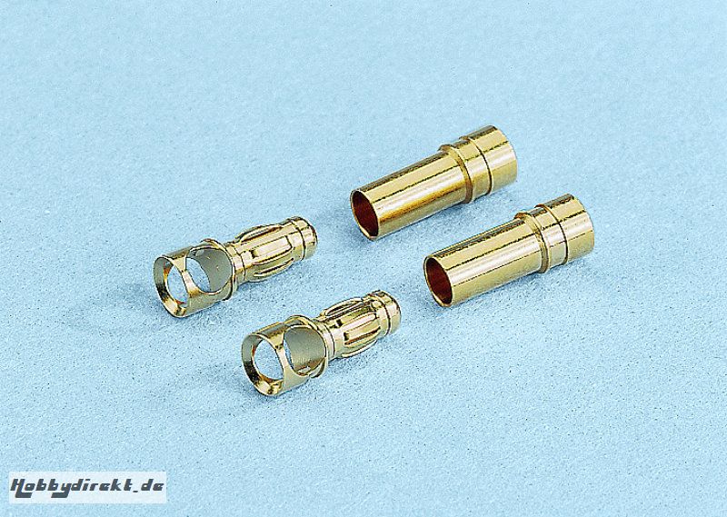 Plug G3.5 gold-plated (2 pcs.) Graupner 2970