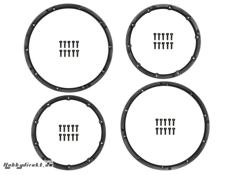 Felgenringe (schwarz/für 2 Felgen/Baja 5B) HPI 3241