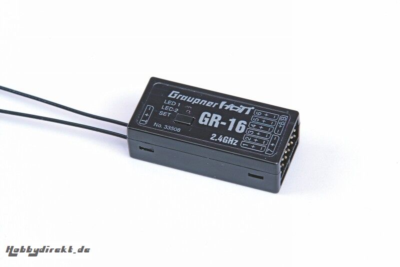 Empfänger GR-16 HoTT2.4 GHz 8 Kanal Graupner 33508.CZ