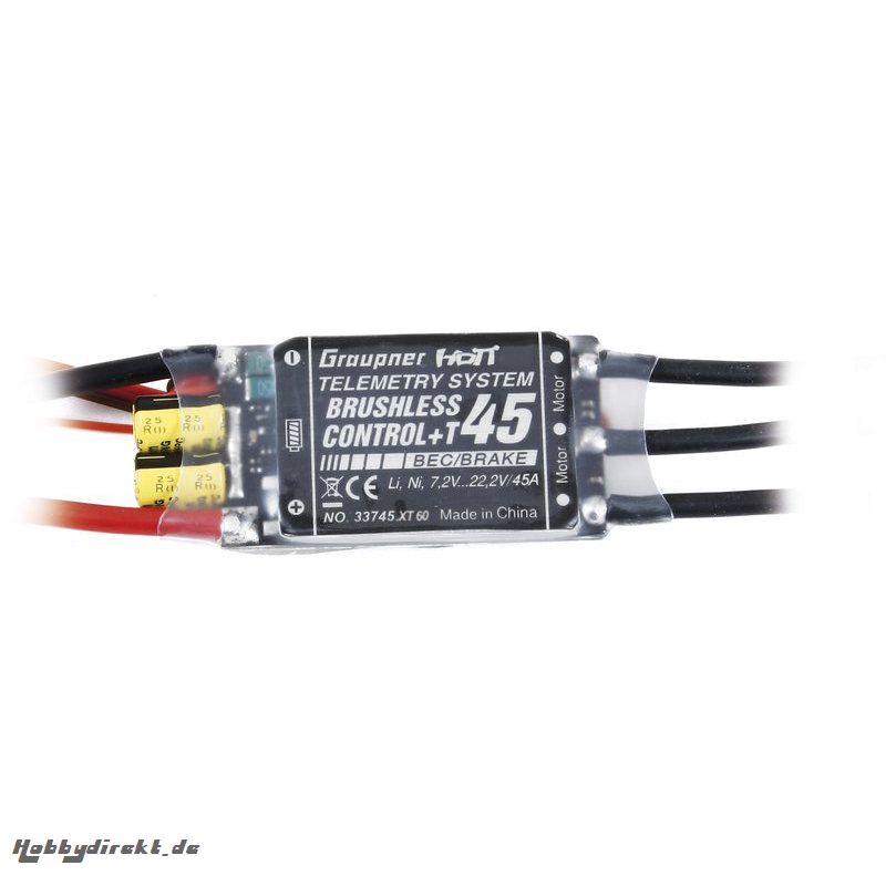 Regler BRUSHLESS CONTROL + T 45 XT-60 Graupner 33745.XT60