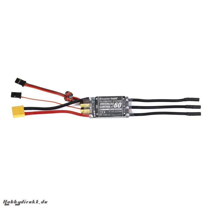 Regler BRUSHLESS CONTROL + T 60 XT-60 Graupner 33760.XT60