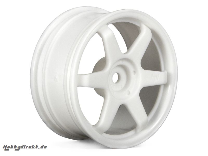 TE37 Felge 26mm Weiss (0mm Offset) HPI 3835