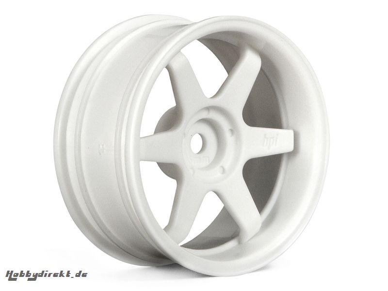 TE37 Felge 26mm Weiss (6mm Offset) HPI 3845