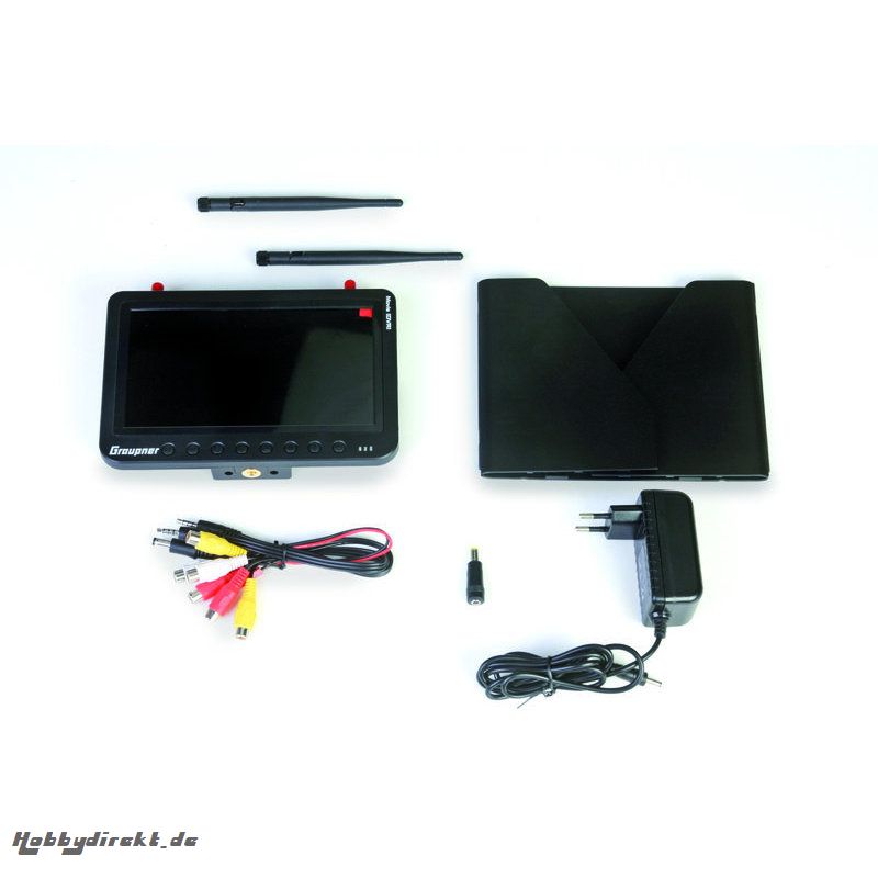 FPV Monitor 7Zoll DVR 5,8 GHz Diversity Graupner 48351