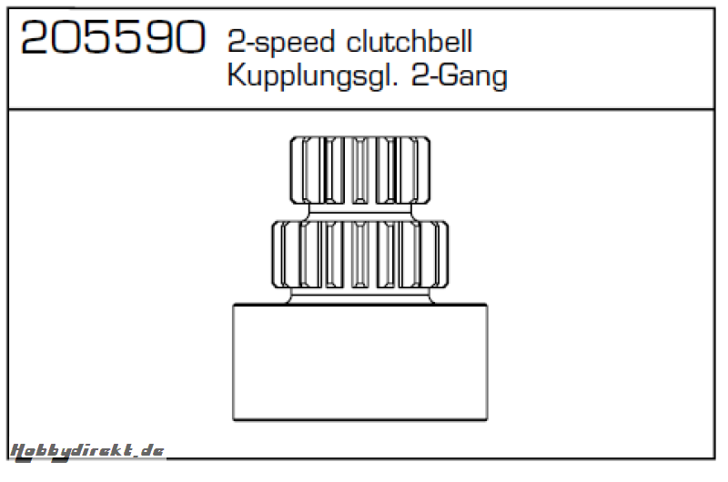 Kupplungsglocke 2Gang CY-Ch Carson 205590