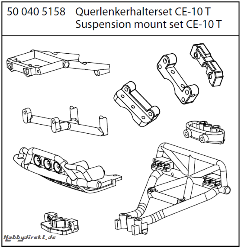 CE-10T Querlenkerhalterset Desert King Carson 405158 500405158