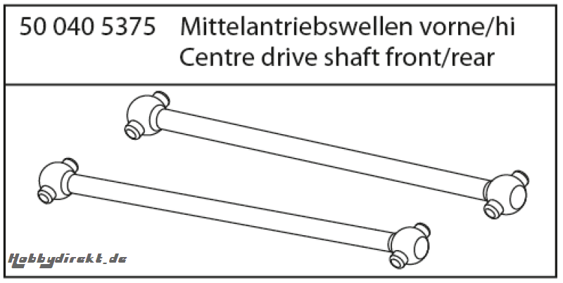 FY5 Mittelantriebswelle vorne/hinten Carson 405375 500405375