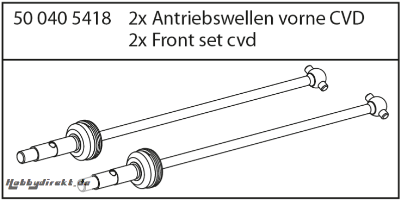 X10ET Rock Warrior Antriebswellen vo.CVD Carson 405418 500405418