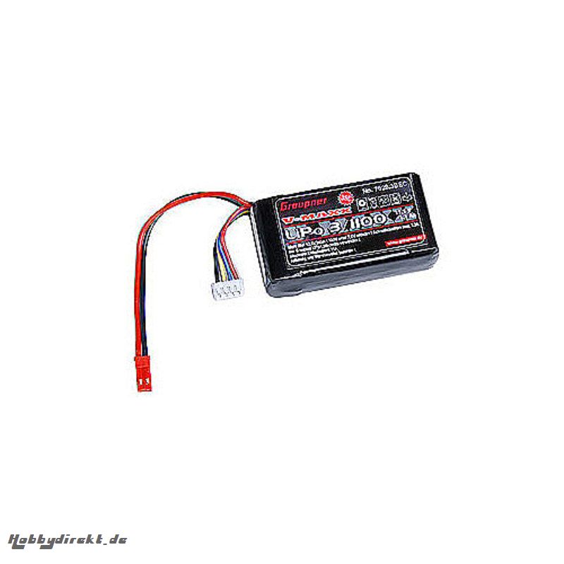 LiPo-battery 35C 3/1100 3/1100 Graupner 7628.3BEC