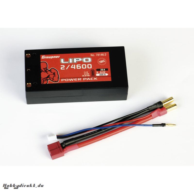 Power Pack Car Lipo2/4600 Shorty 7,4V 1 Graupner 78146.2