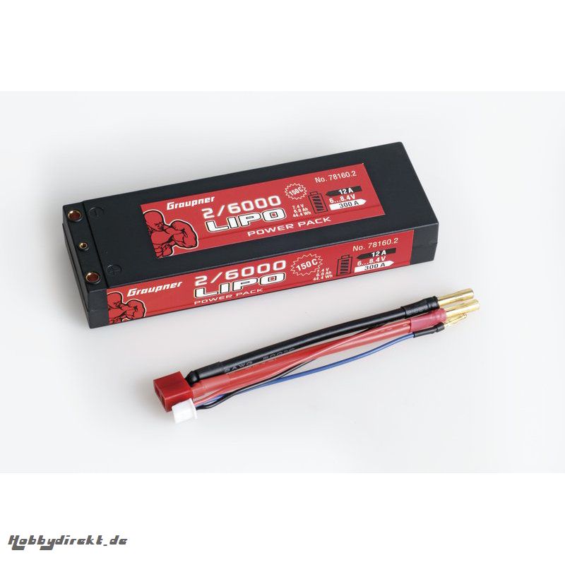 Power Pack Car LiPo2/6000 7,4V 150C Graupner 78160.2