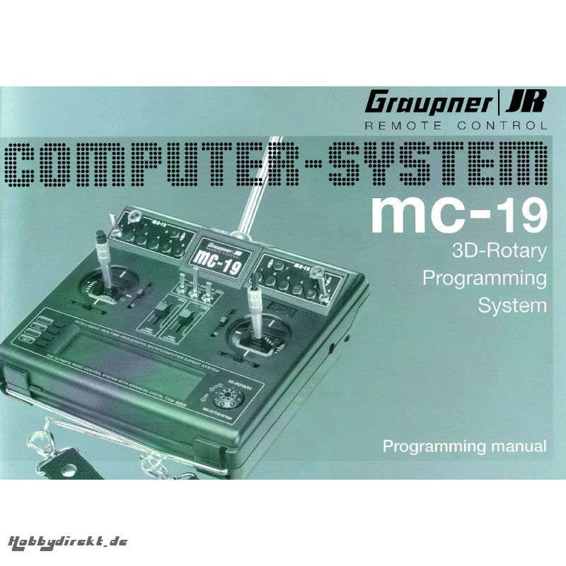 Handbuch MC-19,englisch Graupner 8000 MC-19.GB