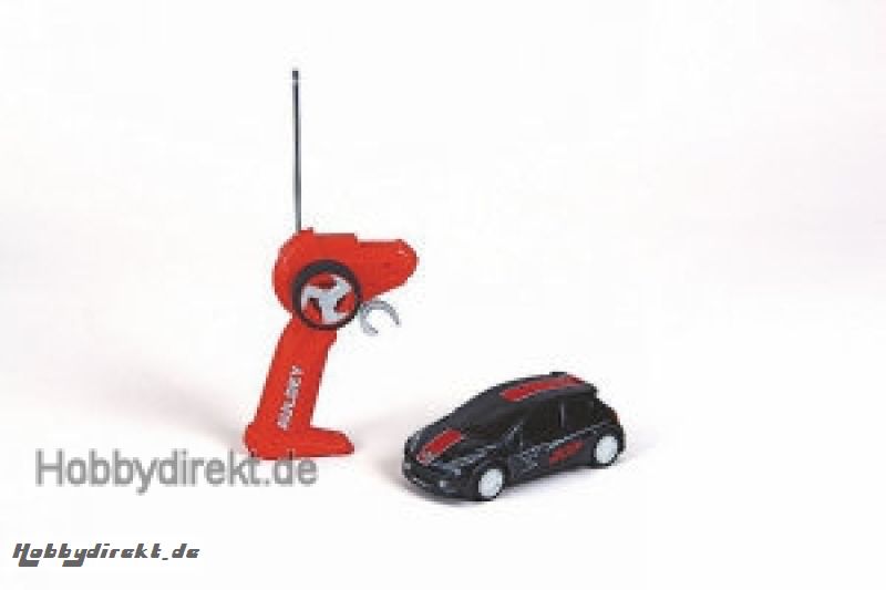 WP PEUGEOT 207 SCHWARZ/ROT M 1:28 Graupner 92013