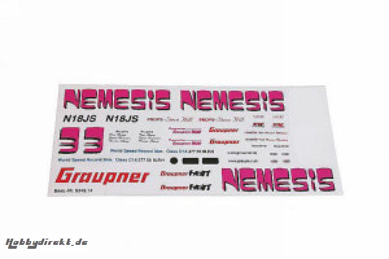 Dekorbogen NEMESIS Graupner 9349.14