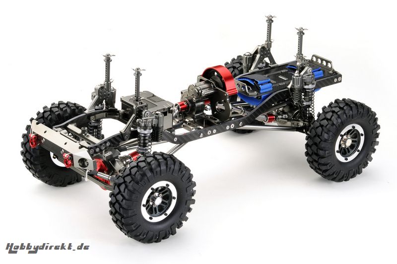 1:10 EP Crawler CR-01 gun metal 4WD Rolling Chassis Absima 12002