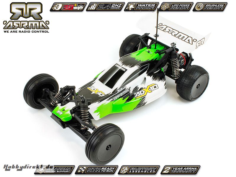 Arrma ADX-10 Buggy, grün / RTR Revell RC Pro AR102131