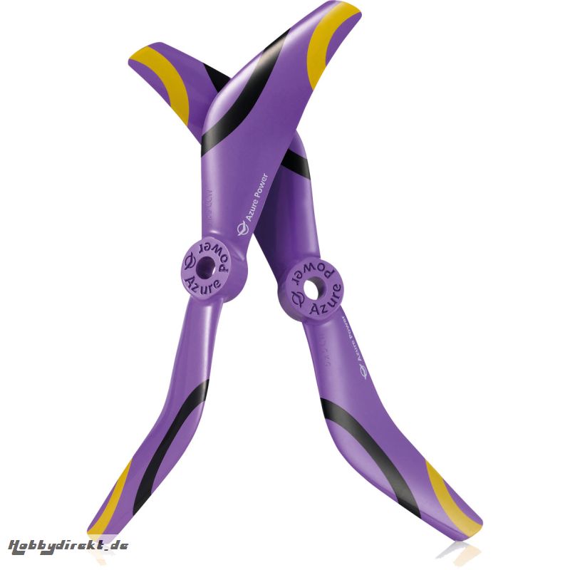 RACE 2-BLATT 5050 PROPELLER VIOLETT 2X CW + 2X CCW 5MM BOHRUNG PC/GFK Robbe 50500212