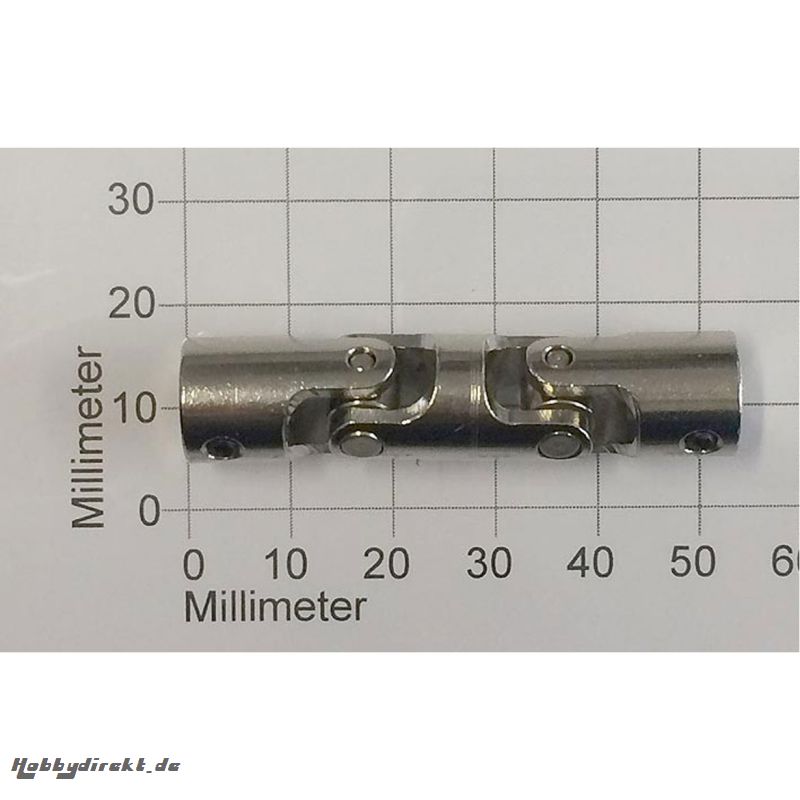 GELENKKUPPLUNG DOPPELT STAHL D12XL52MM BOHRUNG 4/4 Robbe 5220