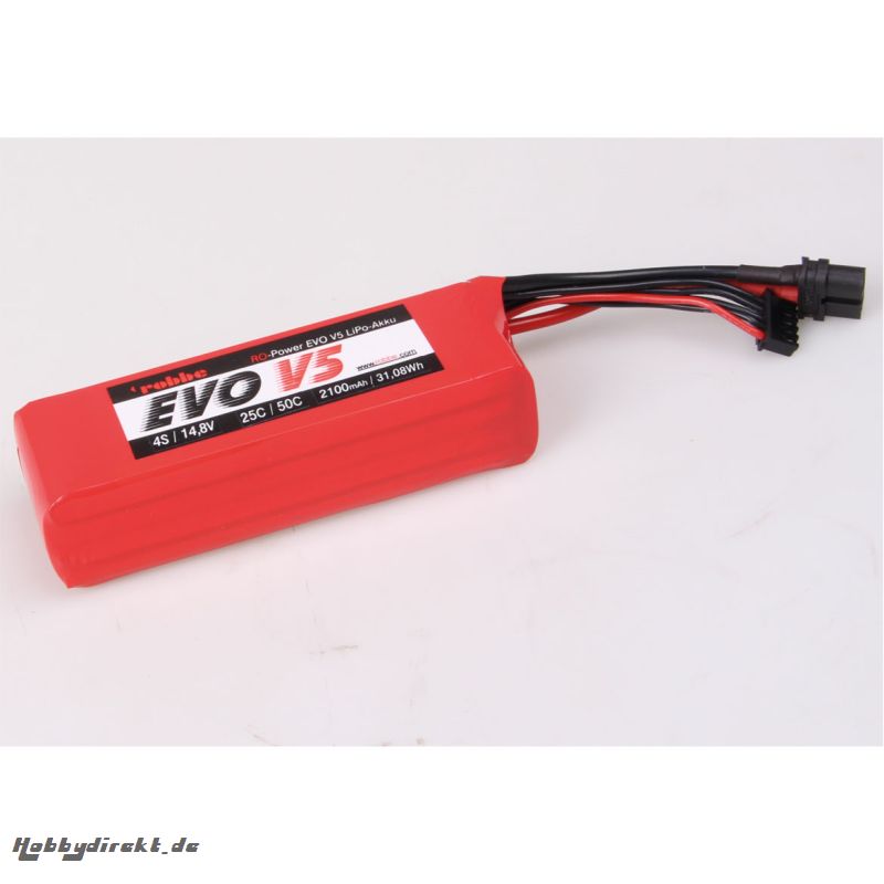 RO-POWER EVO V5 25(50)C 14,8 VOLT 4S 2100MAH LIPO AKKU Robbe 6537