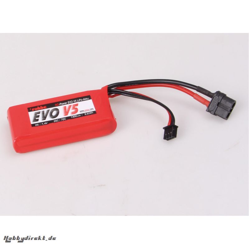 RO-POWER EVO V5 35(70)C 7,4 VOLT 2S 1300MAH LIPO AKKU Robbe 6554