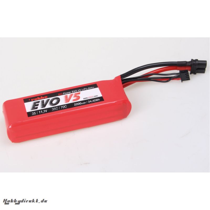 RO-POWER EVO V5 35(70)C 11,1 VOLT 3S 2200MAH LIPO AKKU Robbe 6561