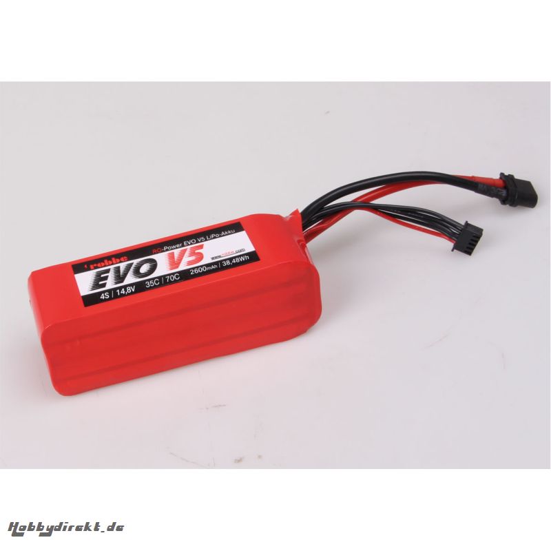 RO-POWER EVO V5 35(70)C 14,8 VOLT 4S 2600MAH LIPO AKKU Robbe 6564