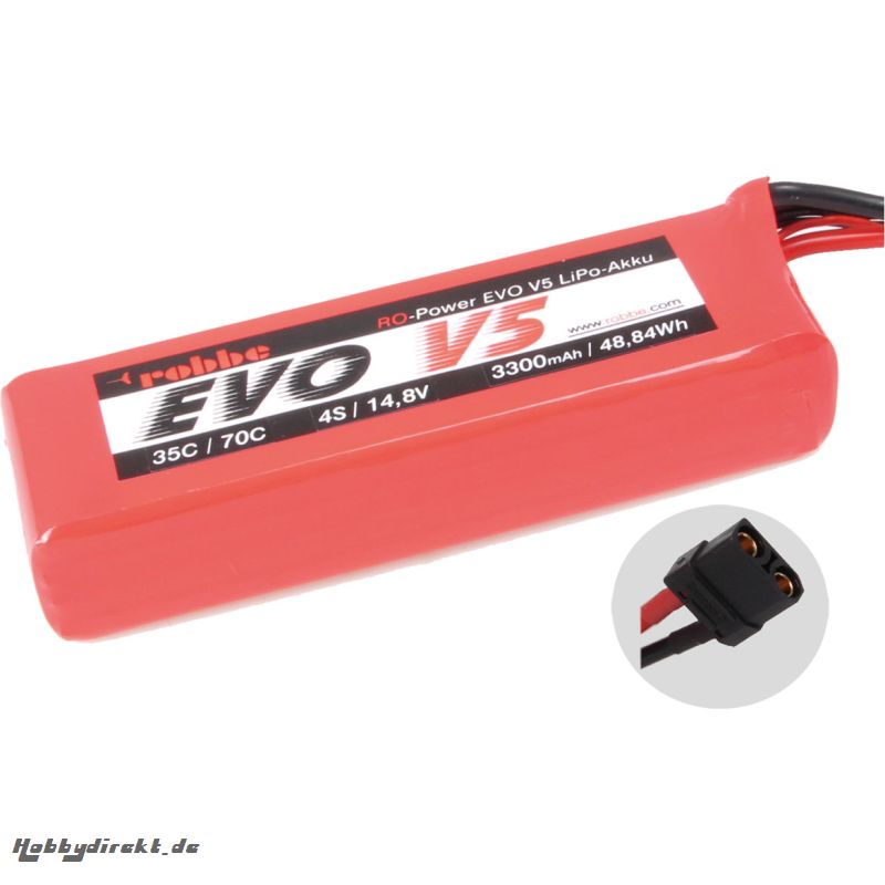 RO-POWER EVO V5 35(70)C 14,8 VOLT 4S 3300MAH LIPO AKKU Robbe 6566