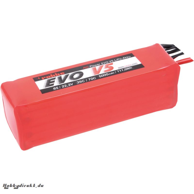 RO-POWER EVO V5 35(70)C 22,2 VOLT 6S 5000MAH LIPO AKKU Robbe 6573