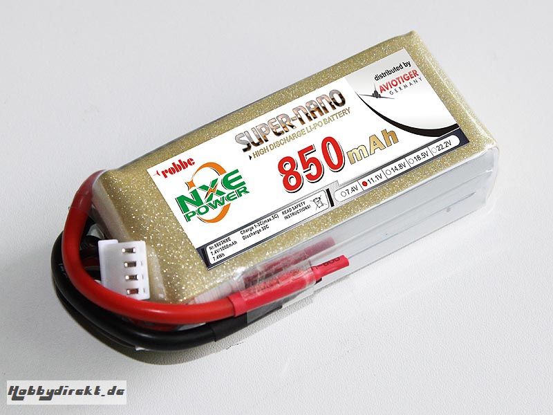 LiPo Akku robbe NXE-Power Evo 3S850/30C Robbe 6603NXE