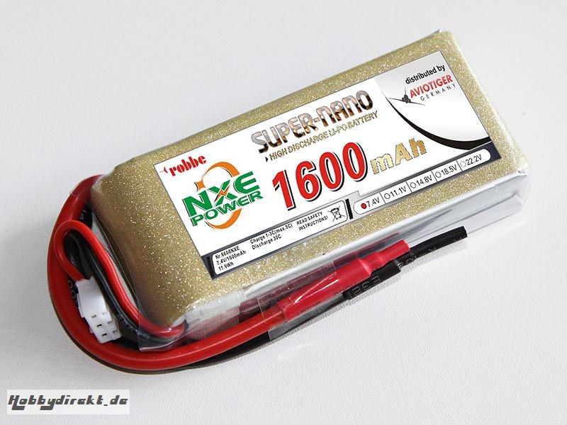 LiPo Akku robbe NXE-Power Evo 2S1600/30C Robbe 6608NXE