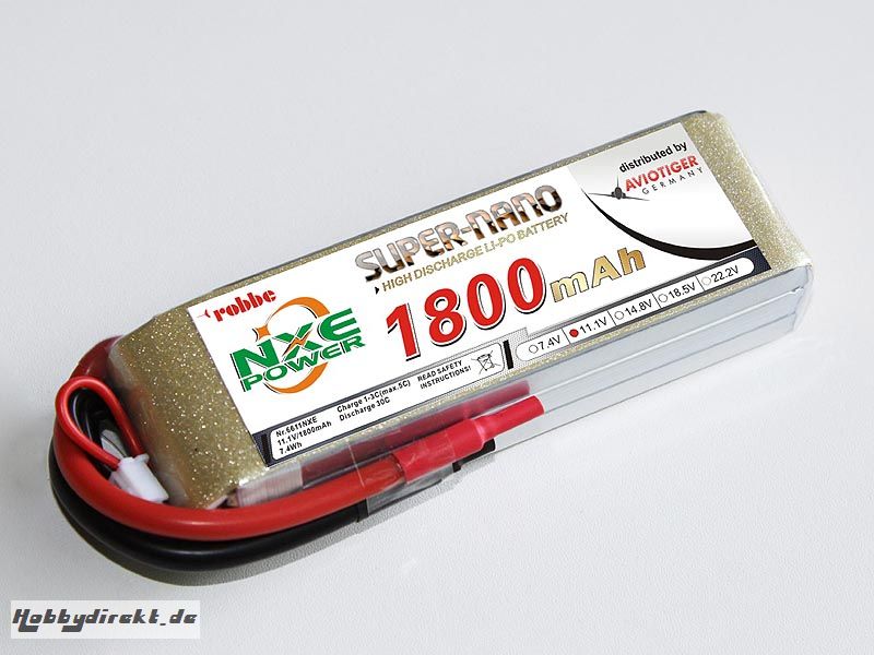 LiPo Akku robbe NXE-Power Evo 3S1800/30C Robbe 6611NXE