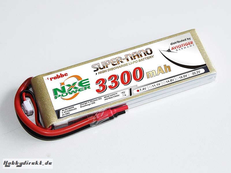 LiPo Akku robbe NXE-Power Evo 2S3300/35C Robbe 6619NXE