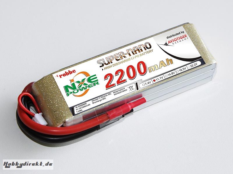 LiPo Akku robbe NXE-Power Evo 3S2200/20C Robbe 6988NXE