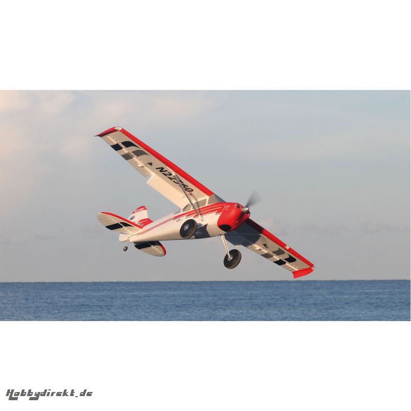 CESSNA 170 SUPER PNP ROT/WEISS M. AURA 8 UND POSITIONSBELEUCHTUNG Robbe FPM3170