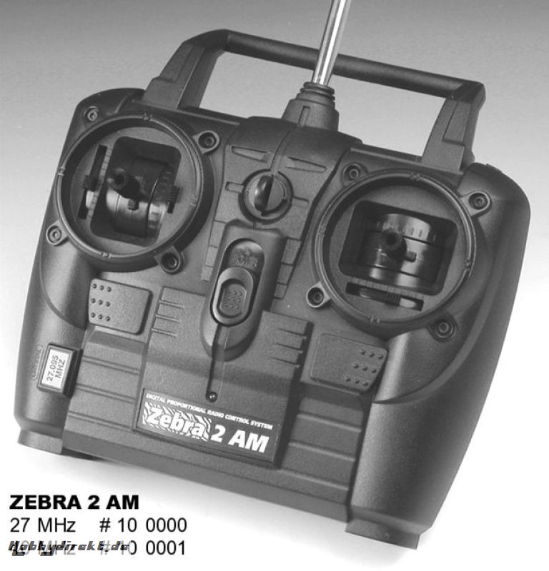 RC-Set ZEBRA 2K AM 27 MHz Hitec 100000