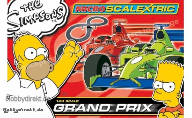 1:64 Micro Scalextric The Simpsons GP Carson 1117 500001117